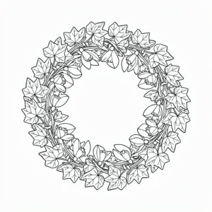 Snödroppskrans målarbild