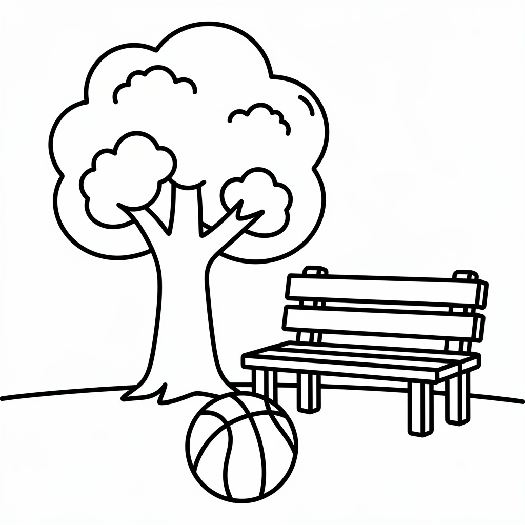 Solig eftermiddag i parken för barn