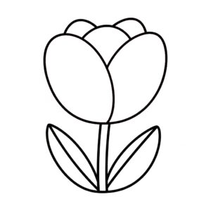 Vackra tulpaner och vårblommor målarbild