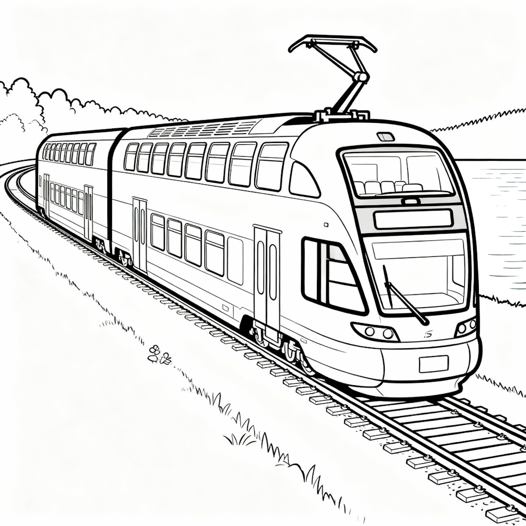 Stadler KISS dubbeldäckartåg målarbild