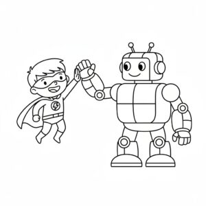 Superhjälte och robotvän