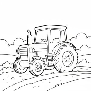 Traktor på landet