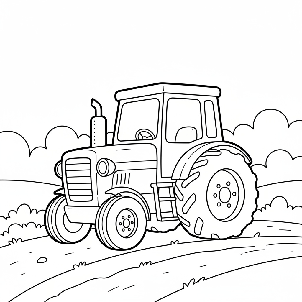 Traktor på landet