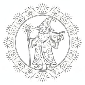 Trollkarl bland magiska runor