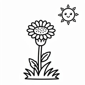 Tussilago som vaknar i gräset