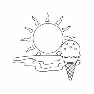 Väder: het sol på stranden för barn