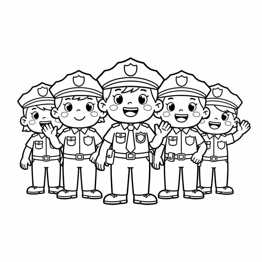 Vänliga poliser väntar