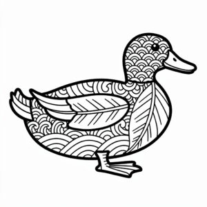 Zentangle anka för vuxna