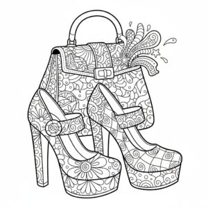 Zentangle festskor och väska