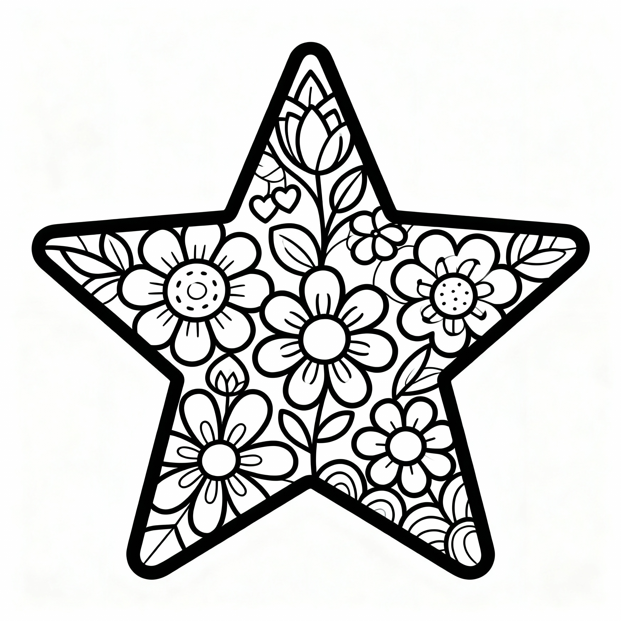 Zentangle julkrubba stjärna för vuxna