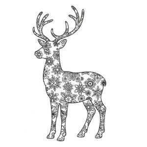 Zentangle ren med avslappnande mönster för vuxna