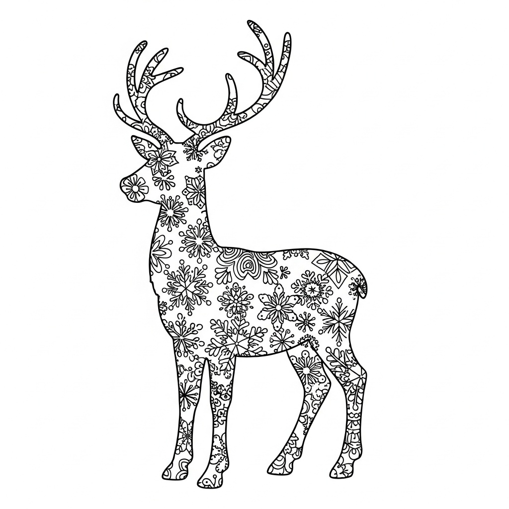 Zentangle ren med avslappnande mönster för vuxna