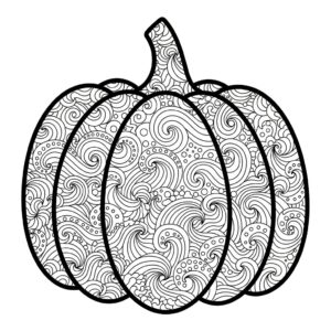 Zentangle-stil pumpa för vuxna
