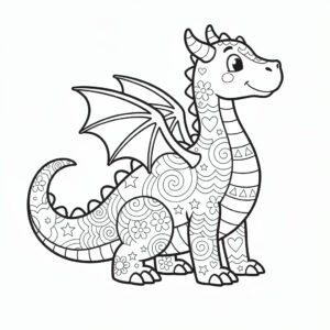 Zentangle-stil sagodrake
